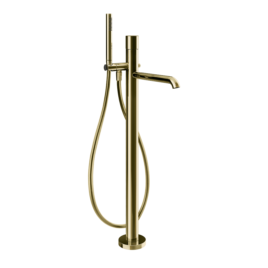Gessi Bath Mixer 70028 in Brass Pvd