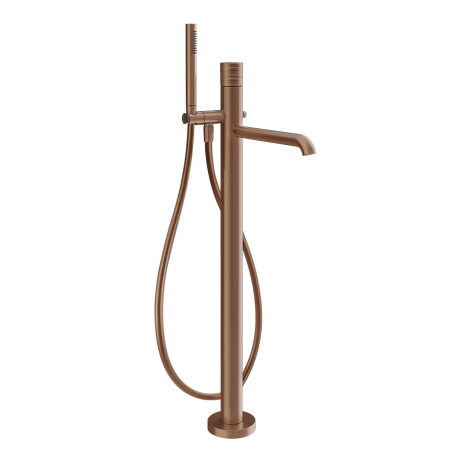 Gessi Bath Mixer 70328 in Copper Brushed Pvd