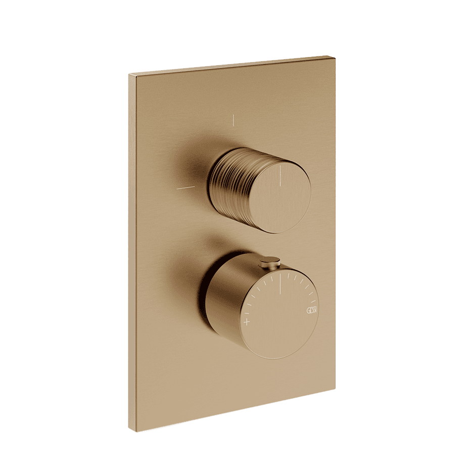 Gessi Shower Mixer 70330 in Warm Bronze Br. Pvd