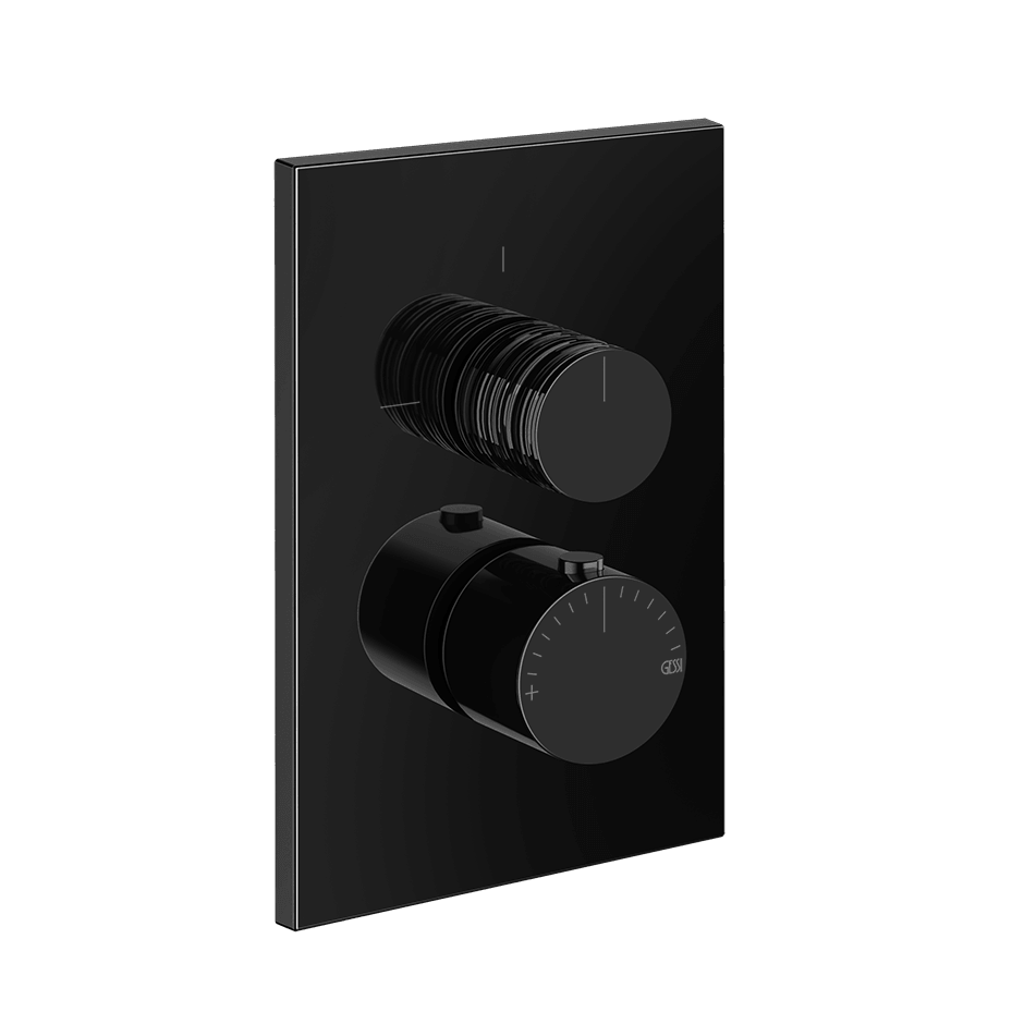 Gessi Shower Mixer 70331 in Black Metal Pvd