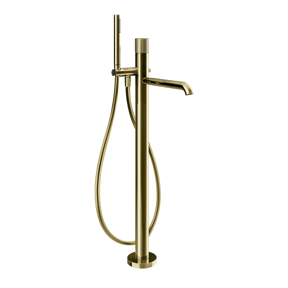 Gessi Bath Mixer 70528 in Brass Pvd