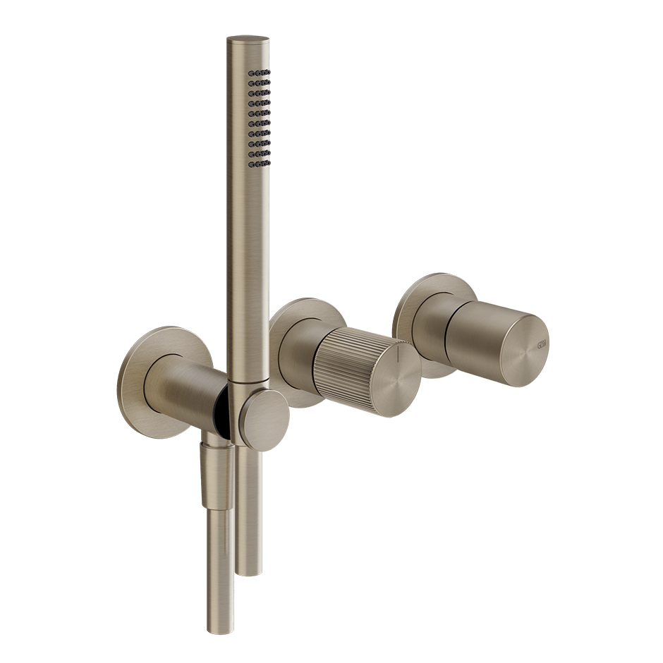 Gessi Shower Mixer 70538 in Finox Brushed Nickel