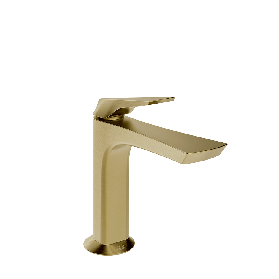 Gessi Washbasin Mixer 72002 in Brass Brushed Pvd