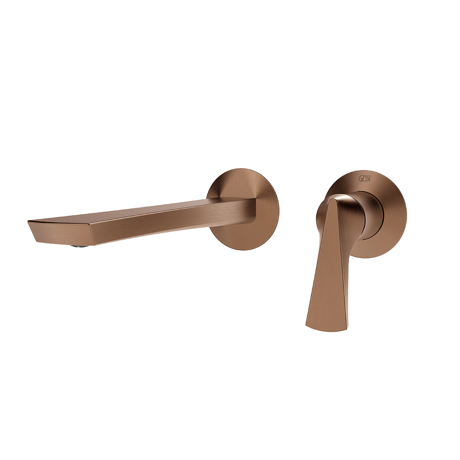 Gessi Washbasin Mixer 72088 in Copper Brushed Pvd