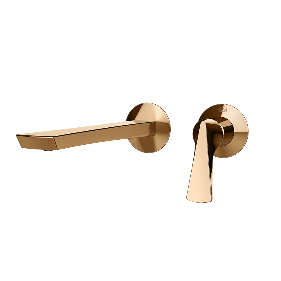 Gessi Washbasin Mixer 72088 in Warm Bronze Pvd