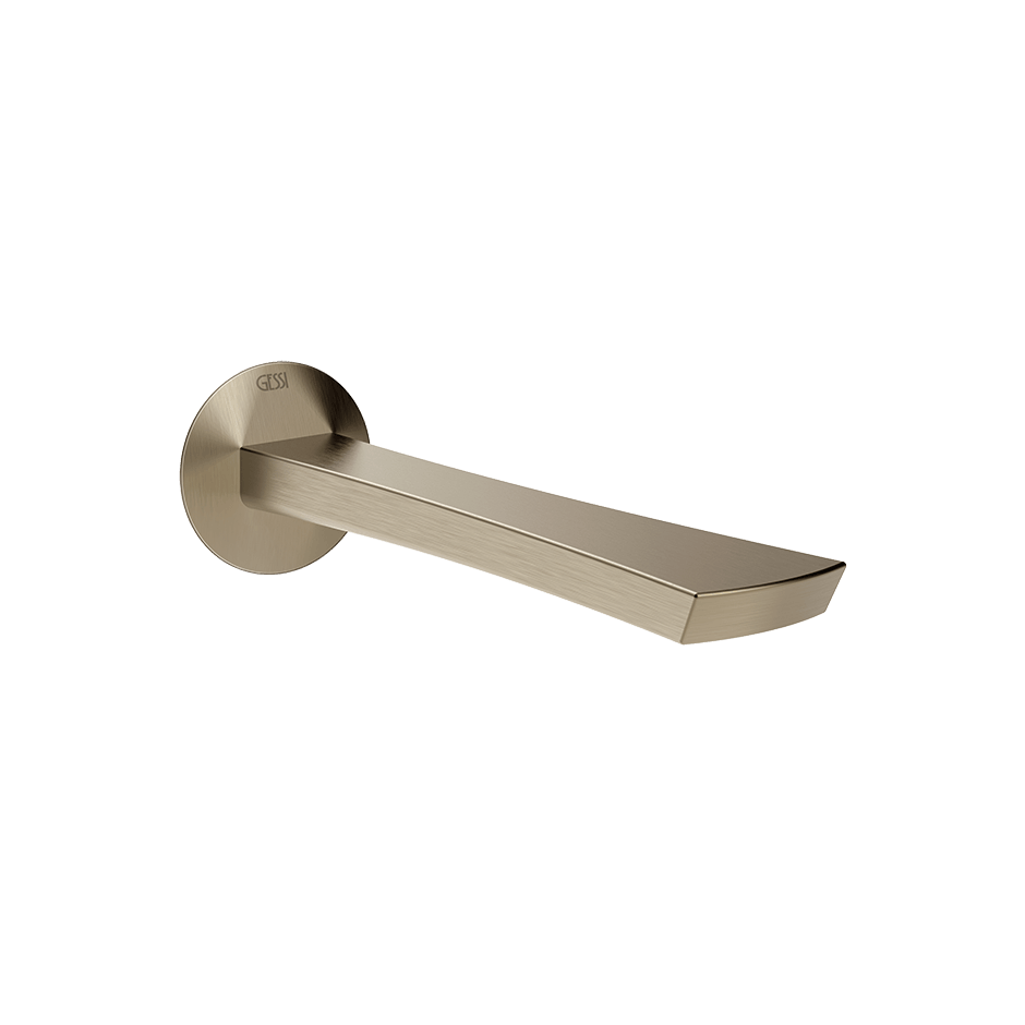 Gessi Basin Spout 72102 in Finox Brushed Nickel