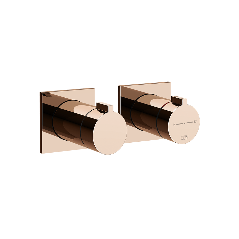 Gessi Shower Mixer 73032 in Copper Pvd