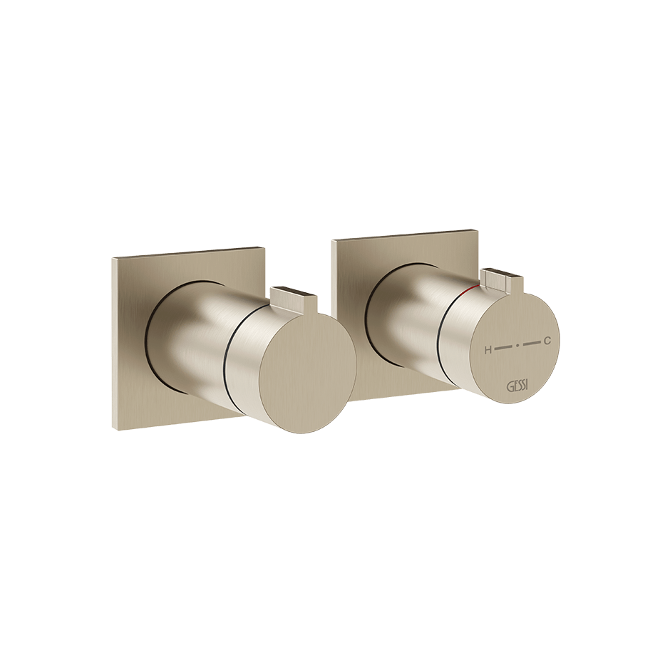 Gessi Shower Mixer 73034 in Finox Brushed Nickel