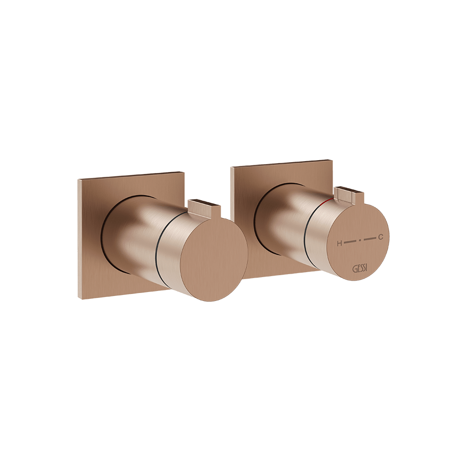 Gessi Shower Mixer 73036 in Copper Brushed Pvd