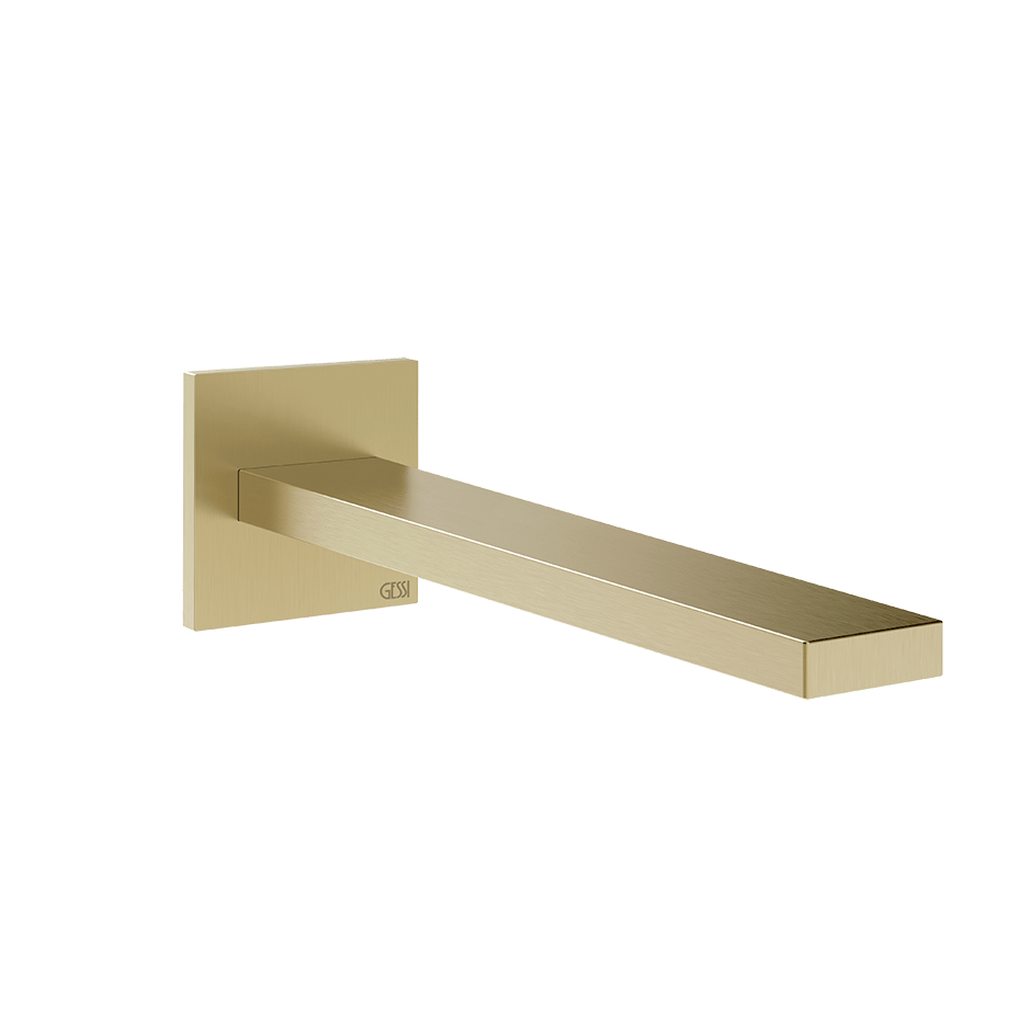 Gessi Basin Spout 73102 in Brass Brushed Pvd