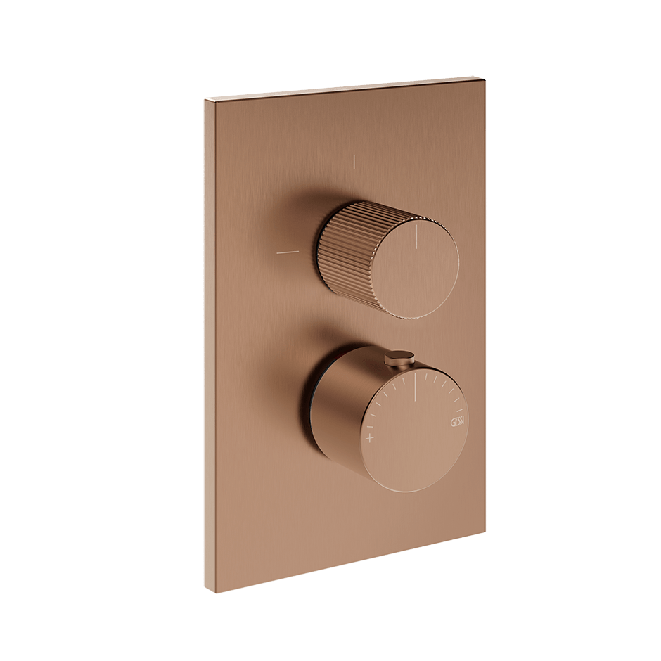 Gessi Shower Mixer 73535 in Copper Brushed Pvd