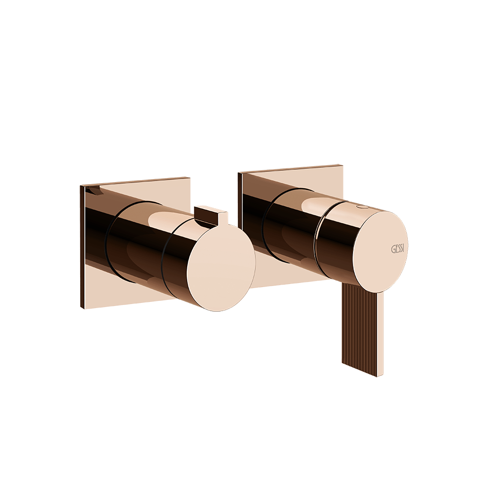 Gessi Shower Mixer 73538 in Copper Pvd