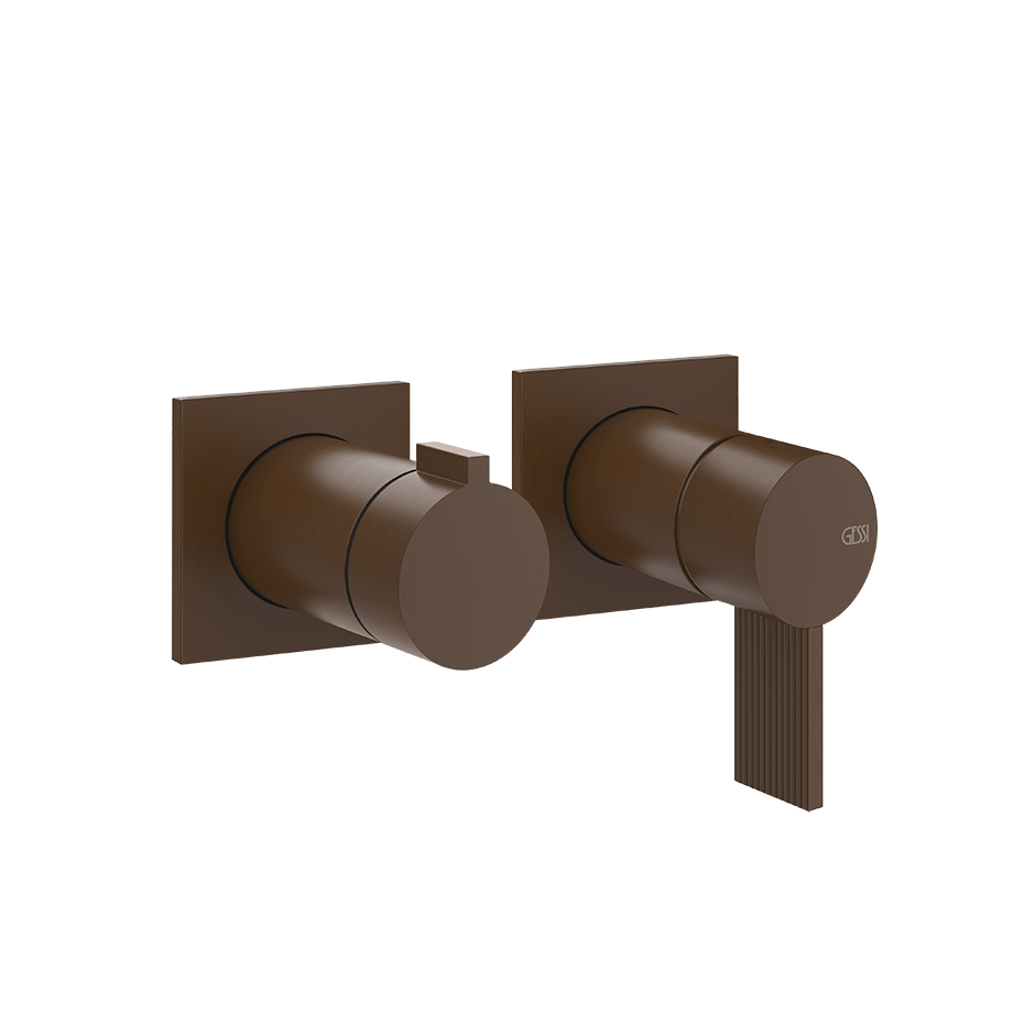 Gessi Shower Mixer 73538 in Dark Bronze