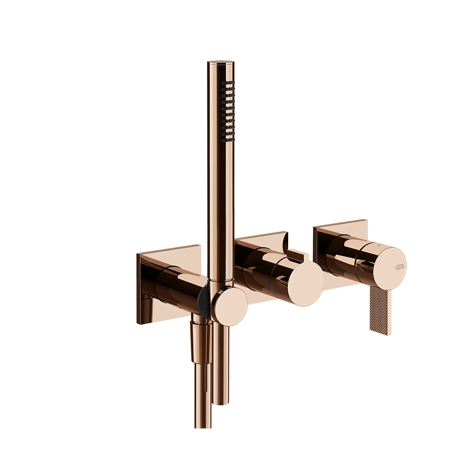Gessi Shower Mixer 73636 in Copper Pvd