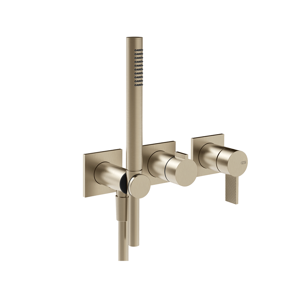 Gessi Shower Mixer 73636 in Finox Brushed Nickel