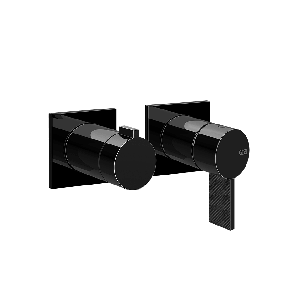 Gessi Shower Mixer 73638 in Black Metal Pvd