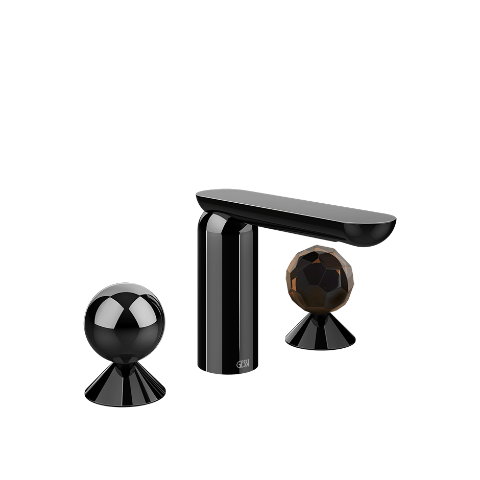 Gessi Washbasin Group 74025 in Black Metal Pvd