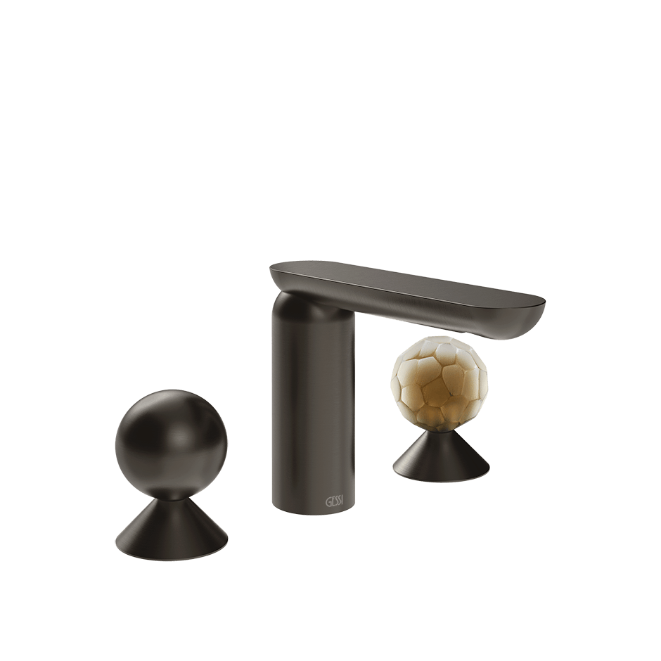 Gessi Washbasin Group 74045 in Black Metal Br. Pvd