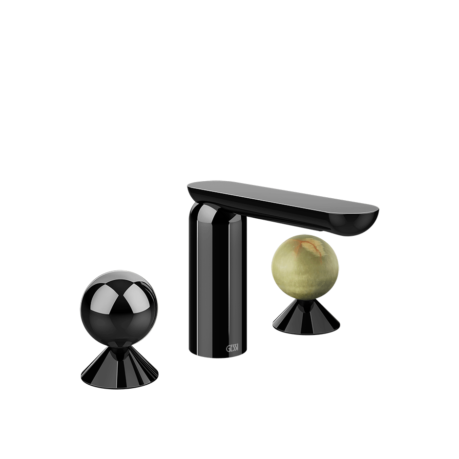 Gessi Washbasin Group 74055 in Black Metal Pvd