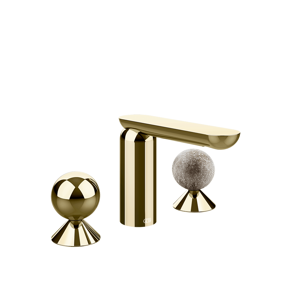 Gessi Washbasin Group 74065 in Brass Pvd
