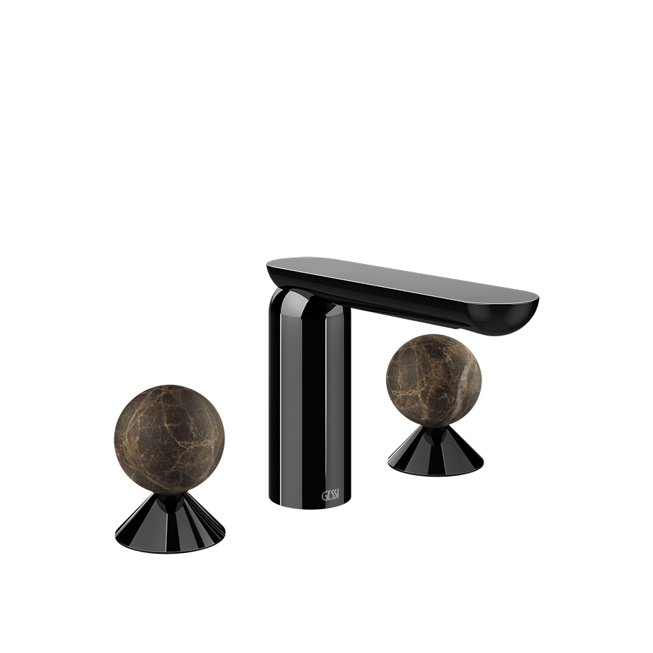 Gessi Washbasin Group 74115 in Black Metal Pvd