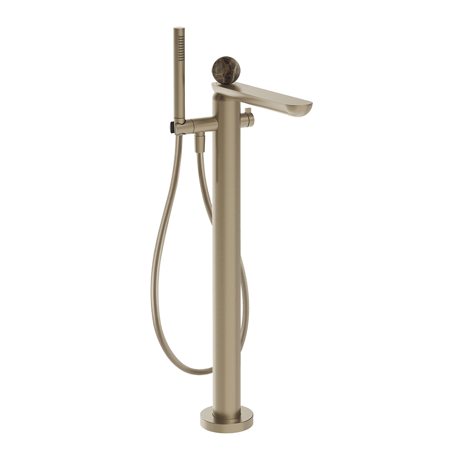 Gessi Bath Mixer 74129 in Finox Brushed Nickel