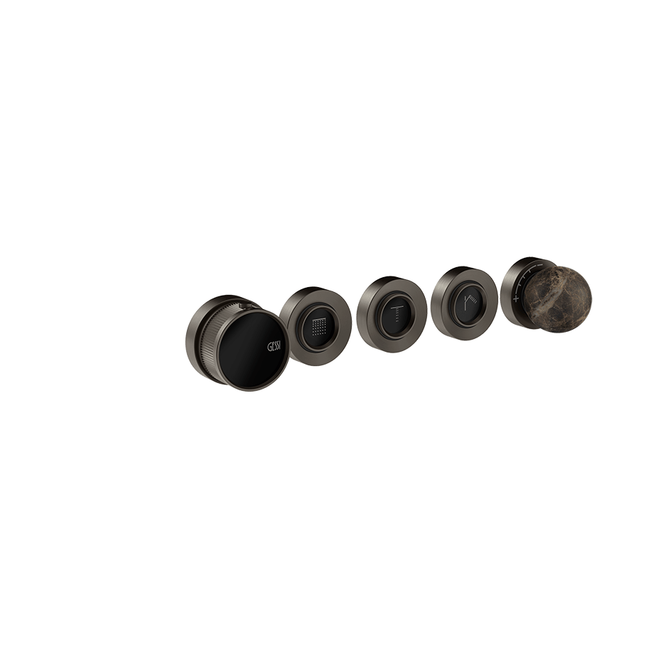 Gessi Shower Mixer 74134 in Black Metal Br. Pvd