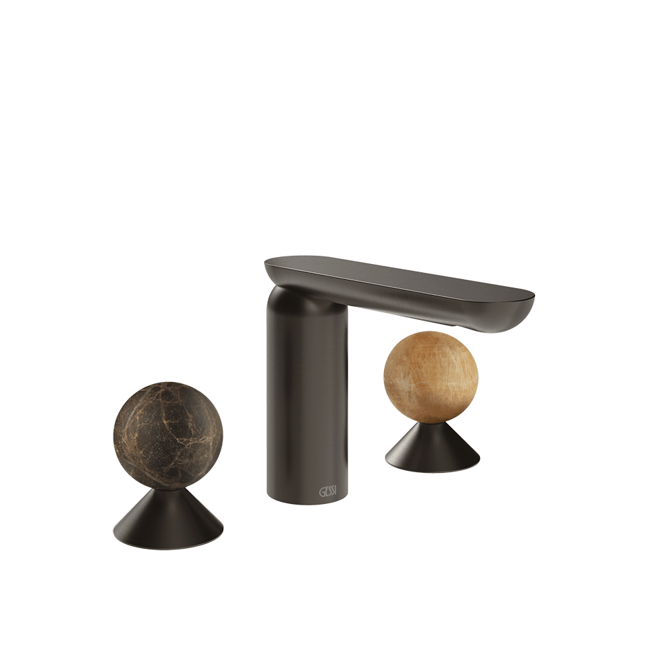 Gessi Washbasin Group 74135 in Black Metal Br. Pvd