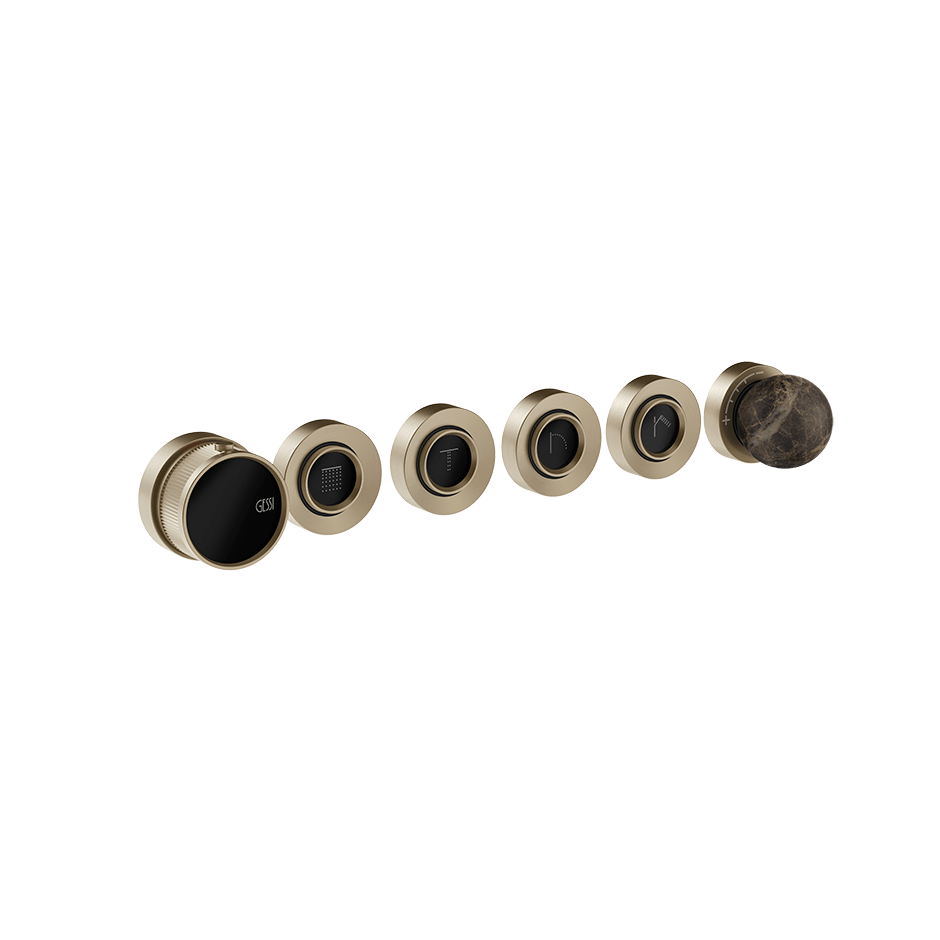 Gessi Shower Mixer 74136 in Finox Brushed Nickel