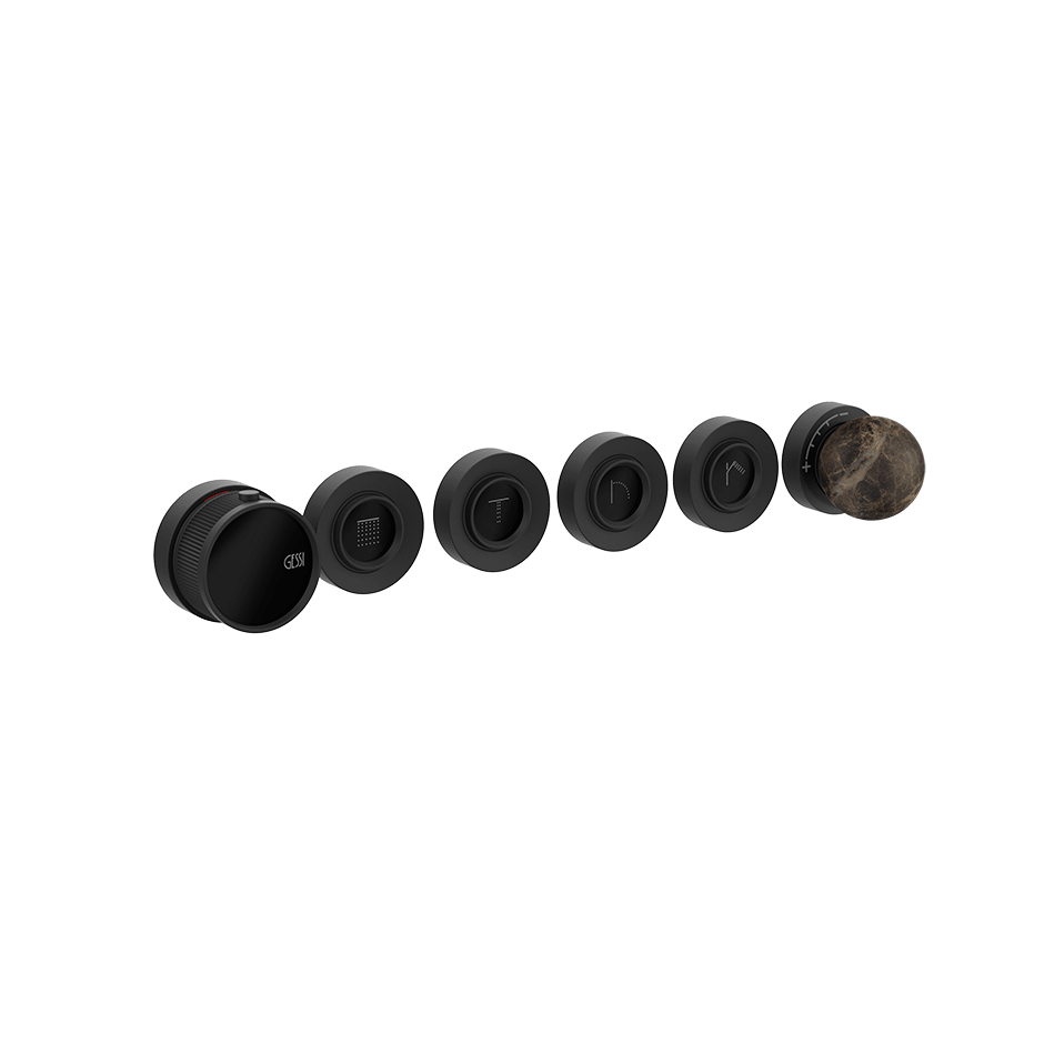 Gessi Shower Mixer 74136 in Matte Black