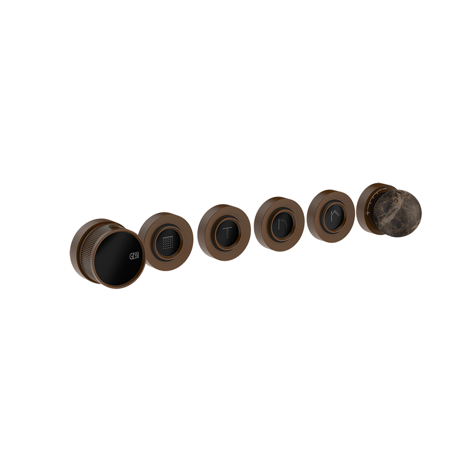 Gessi Shower Mixer 74136 in Dark Bronze