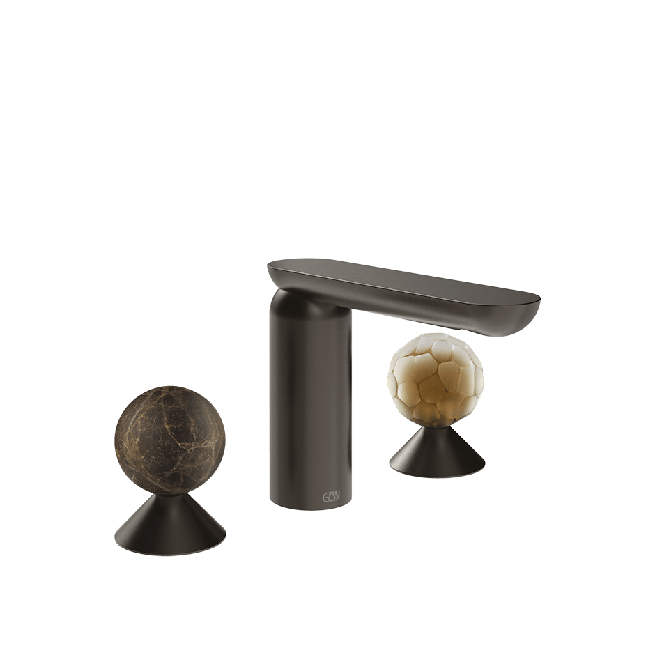 Gessi Washbasin Group 74145 in Black Metal Br. Pvd