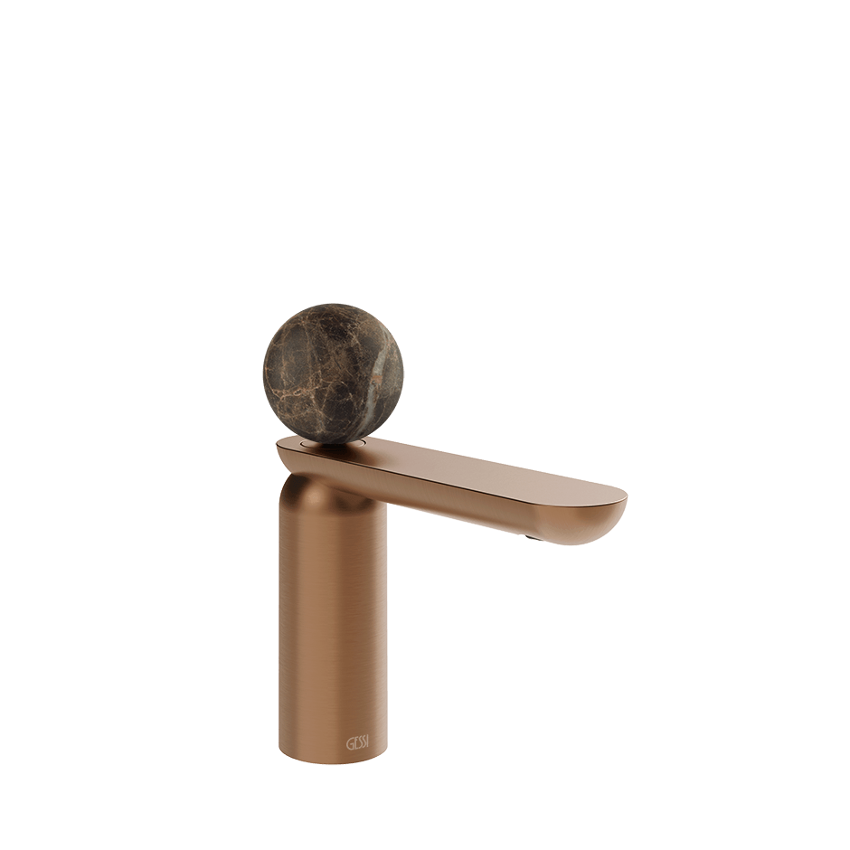 Gessi Washbasin Mixer 74151 in Copper Brushed Pvd