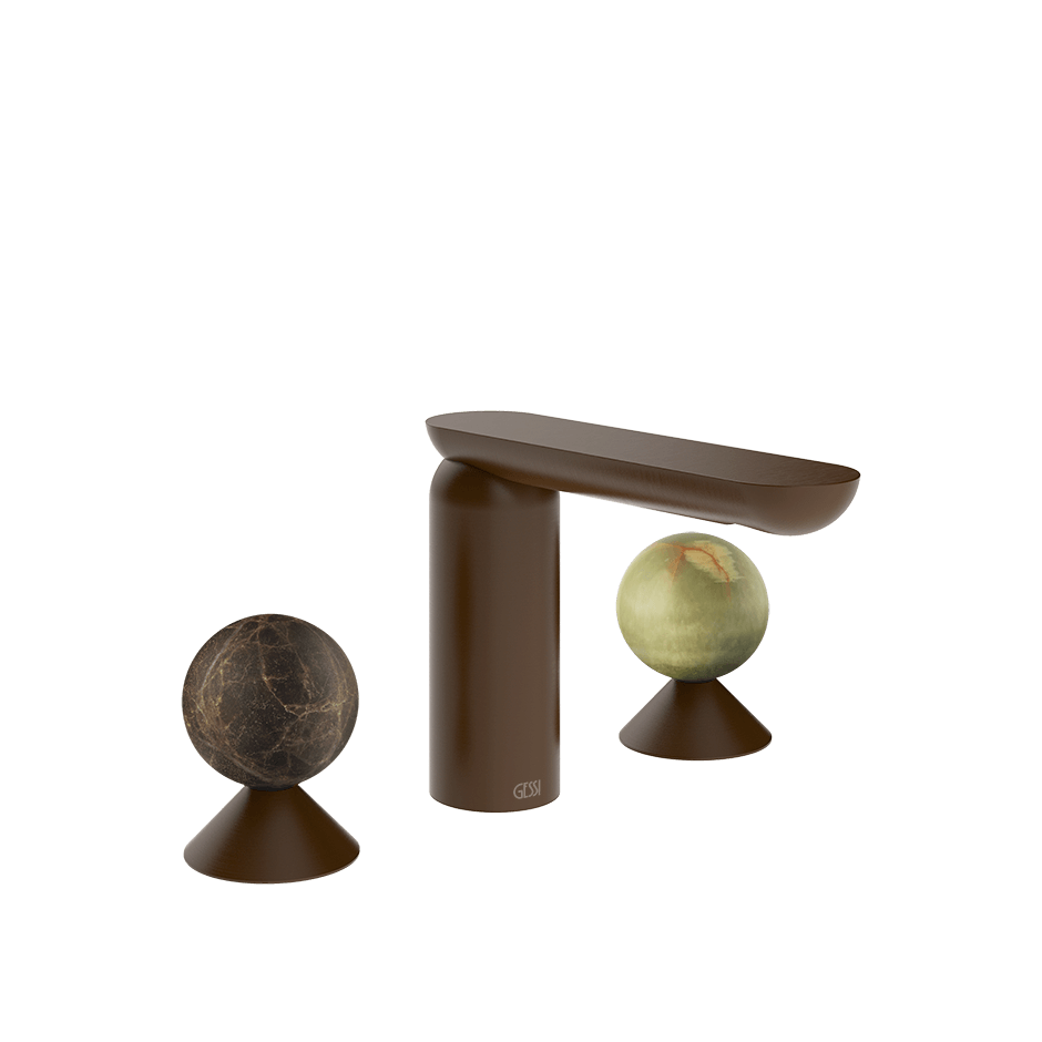 Gessi Washbasin Group 74155 in Dark Bronze