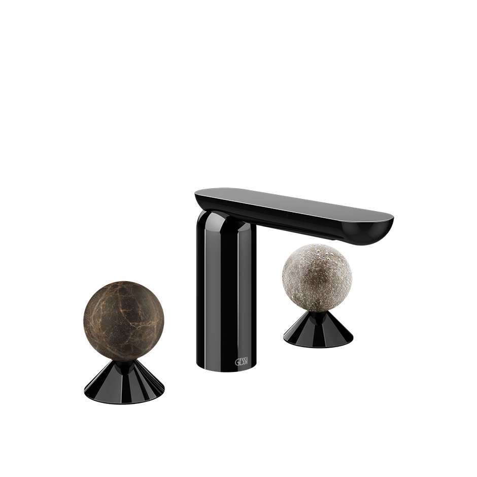 Gessi Washbasin Group 74165 in Black Metal Pvd