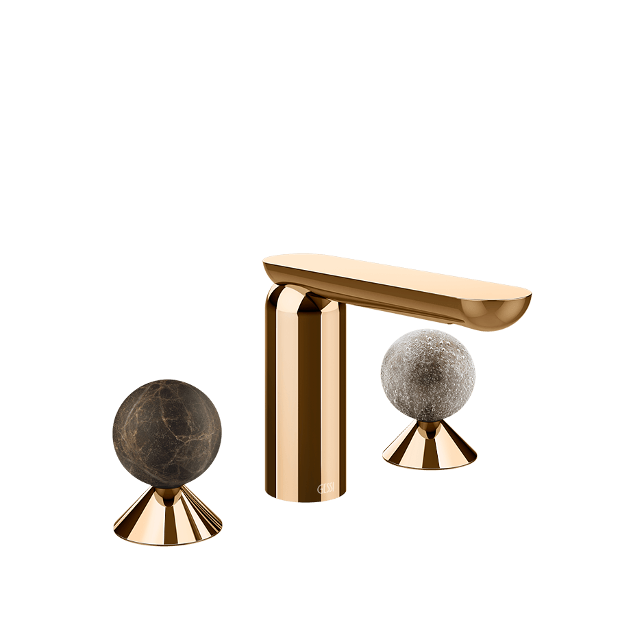 Gessi Washbasin Group 74165 in Warm Bronze Pvd