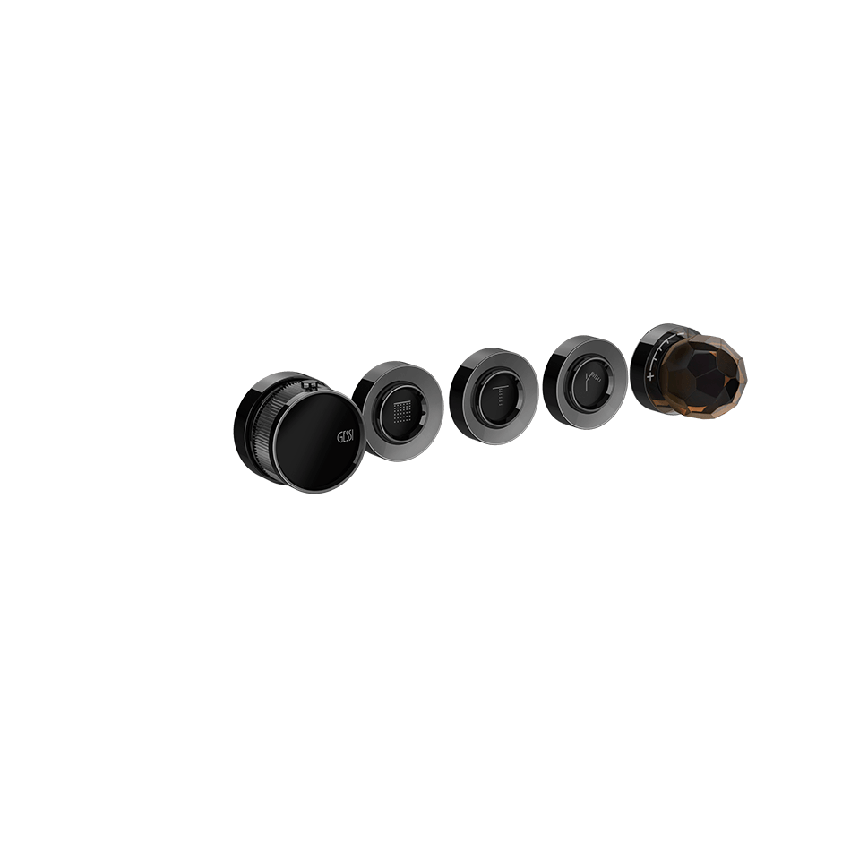Gessi Shower Mixer 74234 in Black Metal Pvd