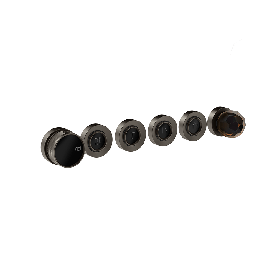 Gessi Shower Mixer 74236 in Black Metal Br. Pvd