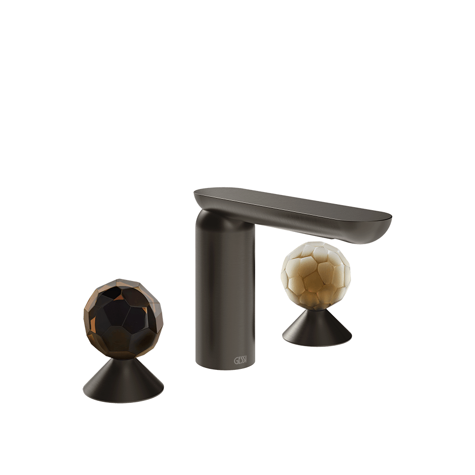 Gessi Washbasin Group 74245 in Black Metal Br. Pvd