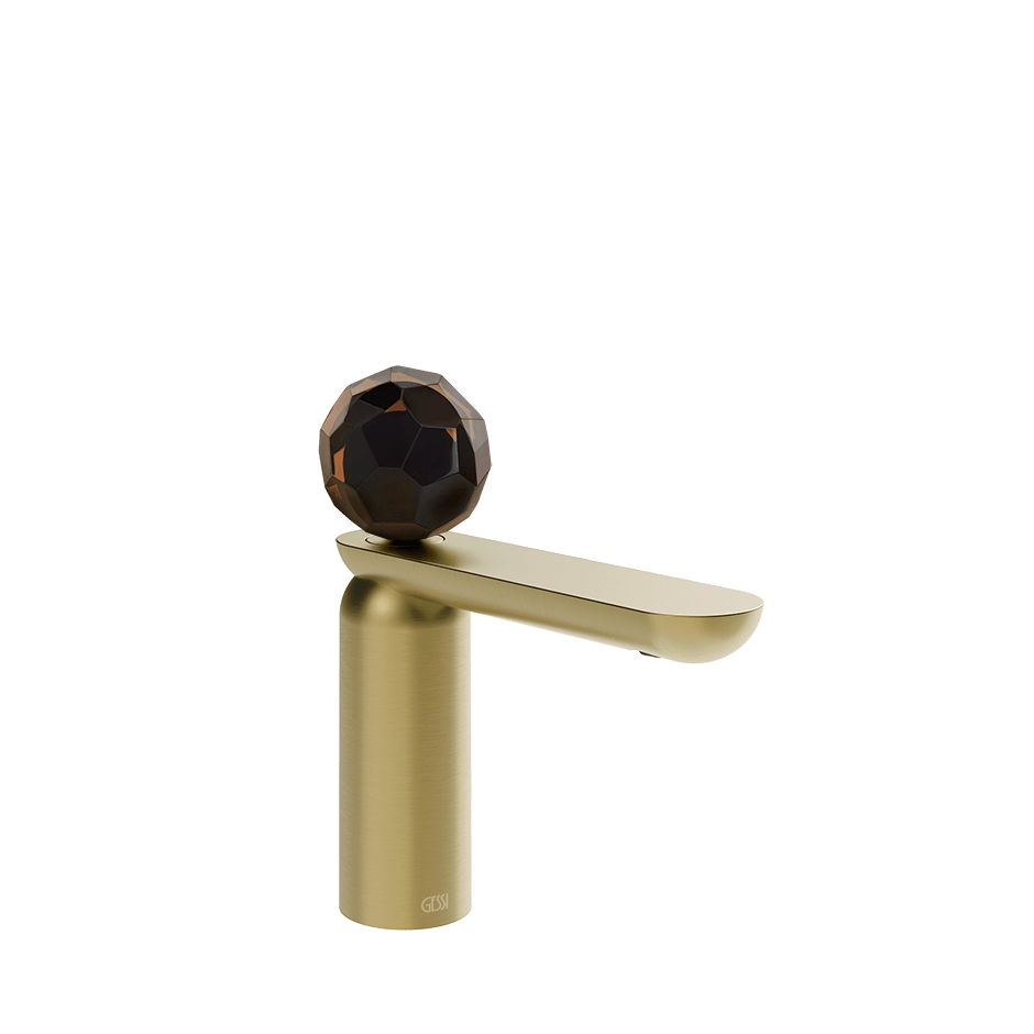 Gessi Washbasin Mixer 74251 in Brass Brushed Pvd