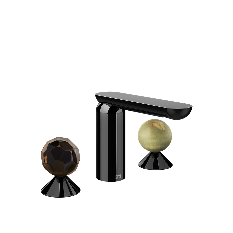Gessi Washbasin Group 74255 in Black Metal Pvd