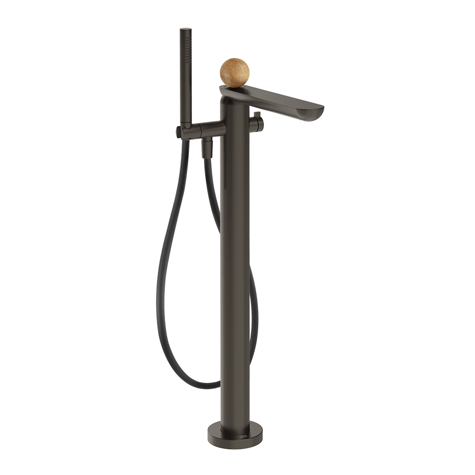 Gessi Bath Mixer 74329 in Black Metal Br. Pvd