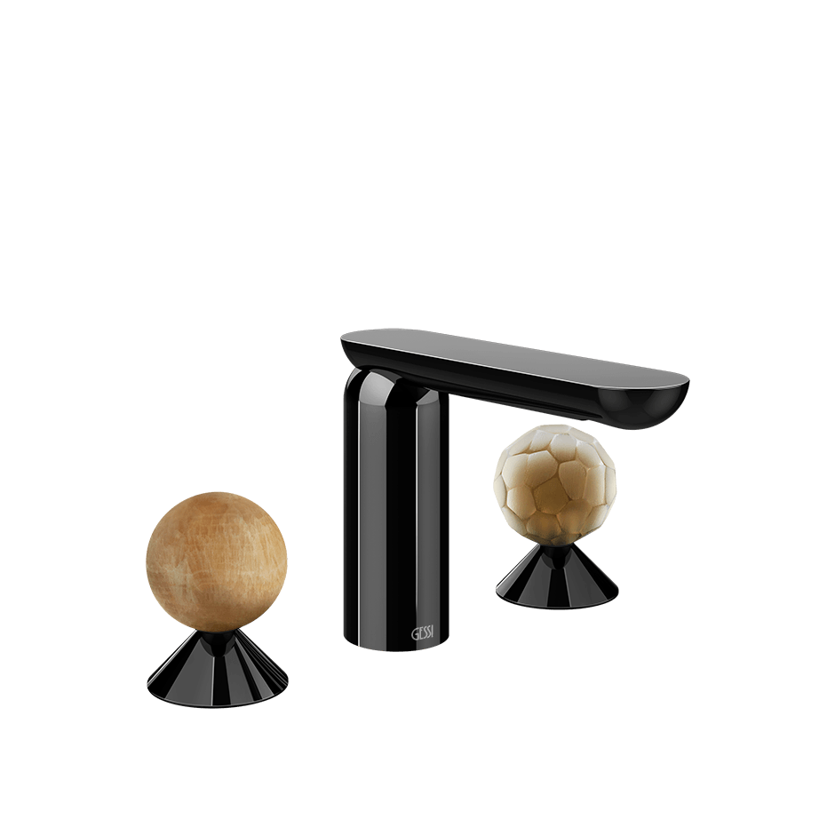 Gessi Washbasin Group 74345 in Black Metal Pvd
