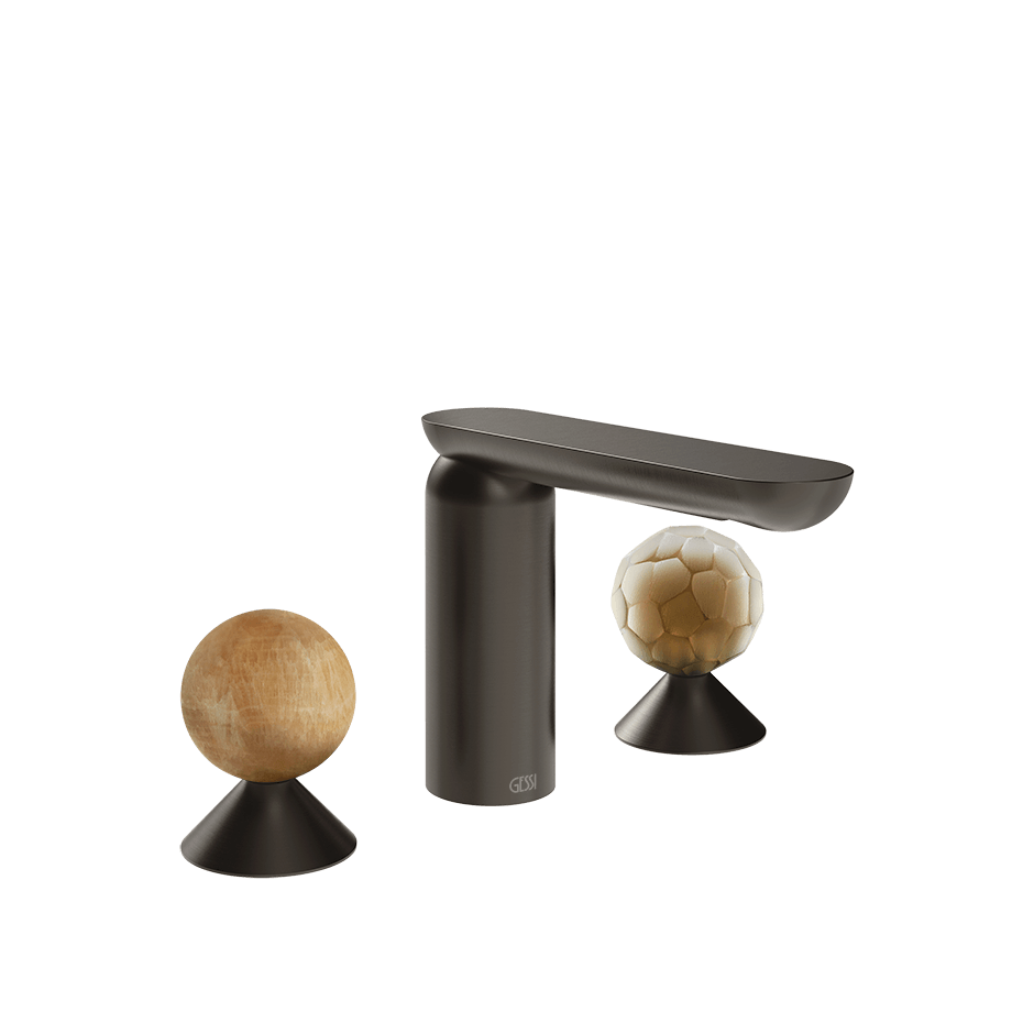 Gessi Washbasin Group 74345 in Black Metal Br. Pvd