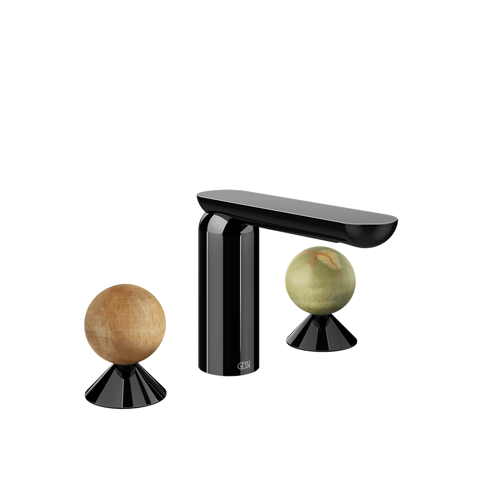 Gessi Washbasin Group 74355 in Black Metal Pvd