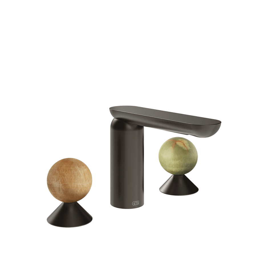 Gessi Washbasin Group 74355 in Black Metal Br. Pvd
