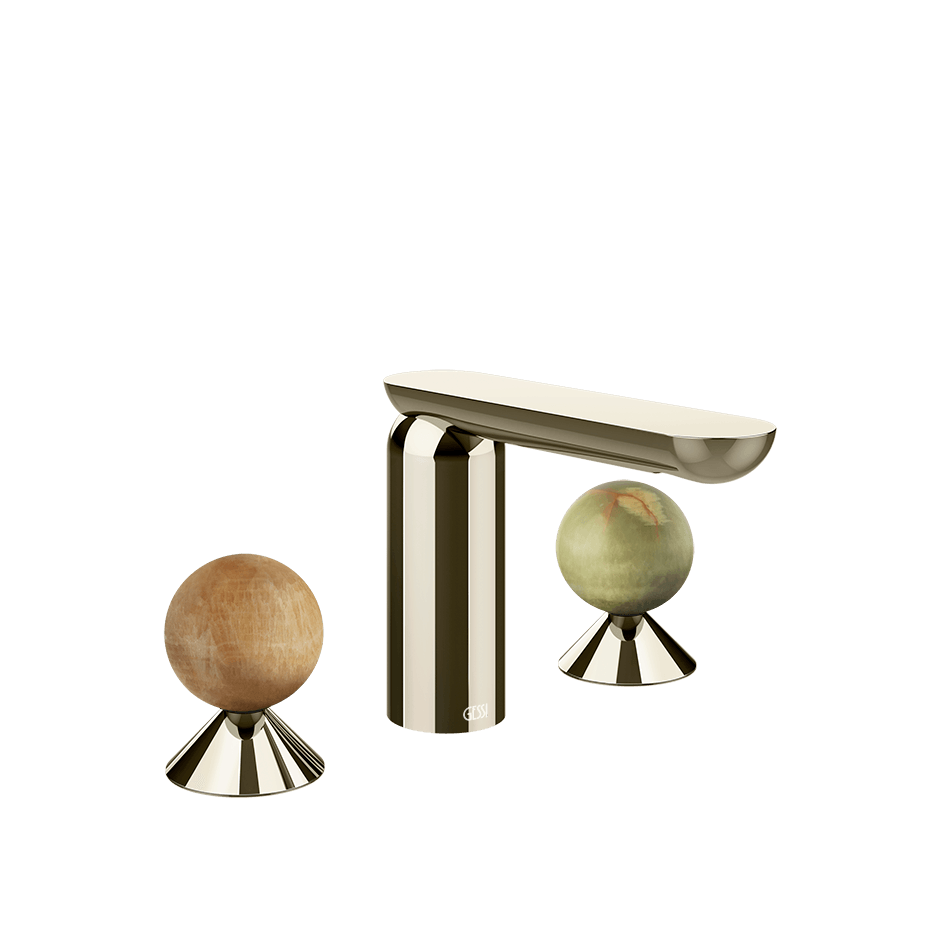 Gessi Washbasin Group 74355 in Nickel Pvd