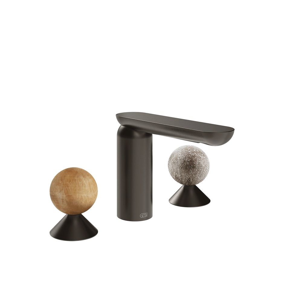 Gessi Washbasin Group 74365 in Black Metal Br. Pvd