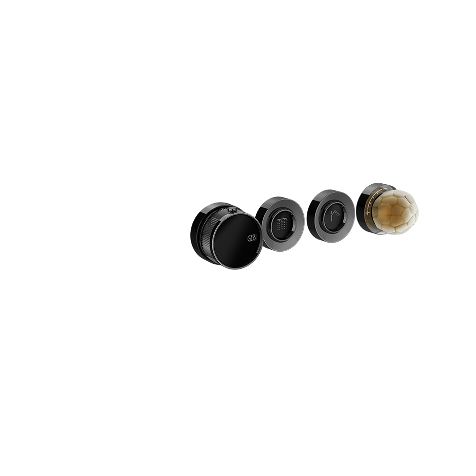 Gessi Shower Mixer 74432 in Black Metal Pvd