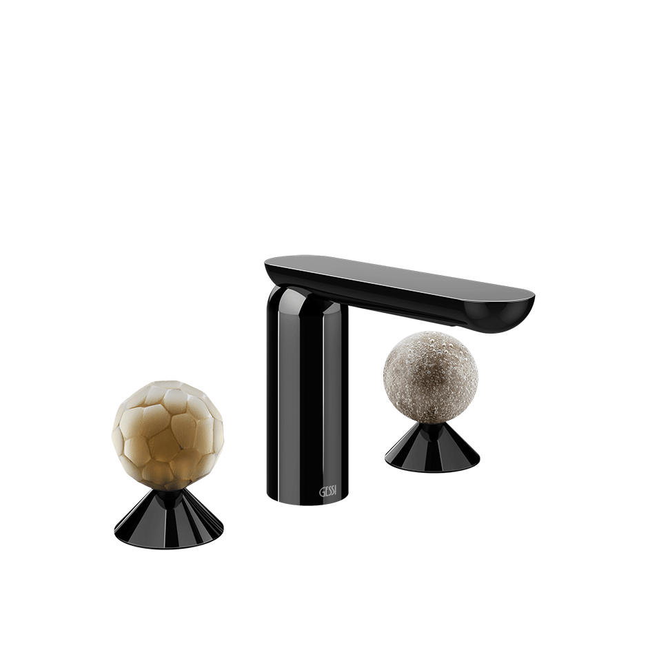 Gessi Washbasin Group 74465 in Black Metal Pvd
